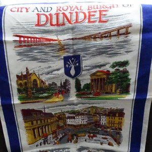 City And Royal Burgn Of Dundee Linen Tea Towel By Lianne
